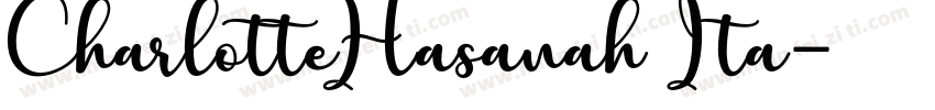 CharlotteHasanah Ita字体转换